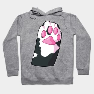 cute little tuxedo cat's paw saying hello! Hoodie